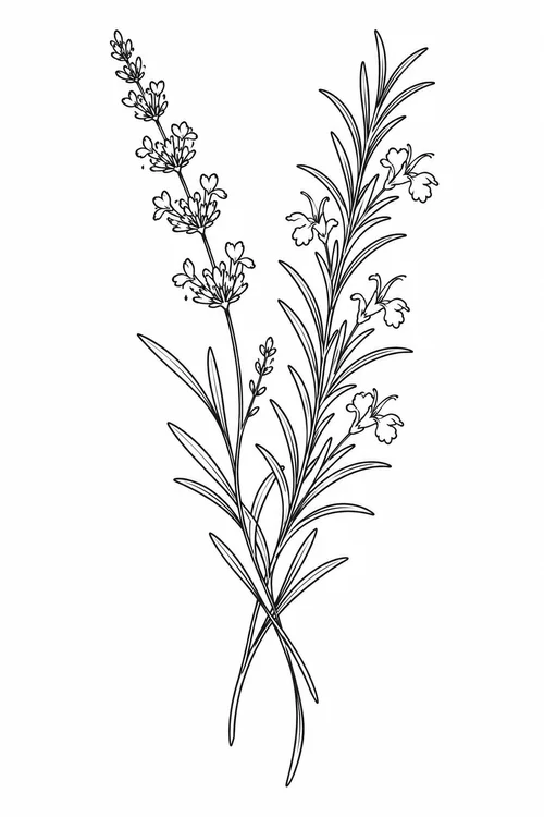 Rosalève aromatherapy brand illustration